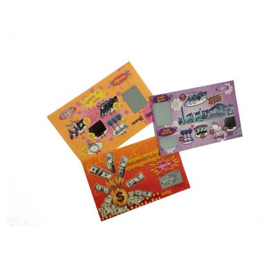 China Brand Protection Anti-Counterfeiting Scratch Off Card With Custom Design for sale