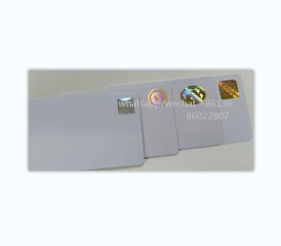 China Hot Stamping Hologram Laser Film PVC Anti Counterfeit Card Plastic Card for sale