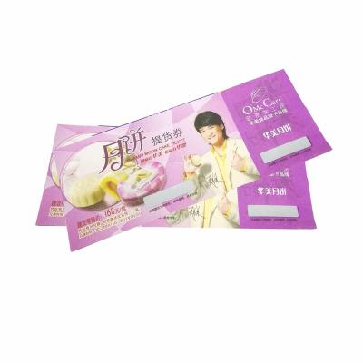 China paper & Anti-counterfeit Cardboard Printing Concert Ticket With Invisible Hologram UV Logo for sale