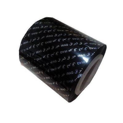 China Anti-Counterfeit Custom Design Micro Text Laser Hot Stamping Foil Engraved Embossing Roll For Car Plate for sale