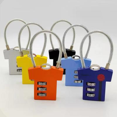 China Password Funny Padlock Funny Padlock Style T-shirt Storage Boxes Padlock for sale