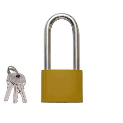 China Custom Fridge 63mm Long Shackle Padlock for sale