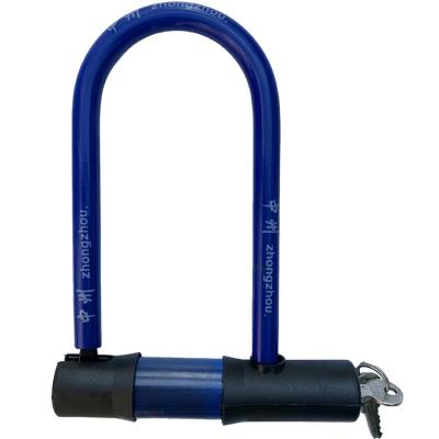 China Cheap High Quality Bike Motorcycle Security U-shape Bicycle Iron U Lock Bike Lock for sale