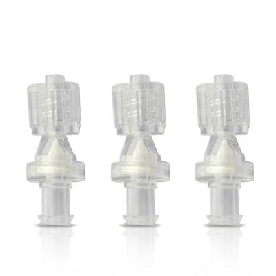 China PC One Way Luer Lock Plastic Medical Air Check Valve With Silicone Platypus for sale