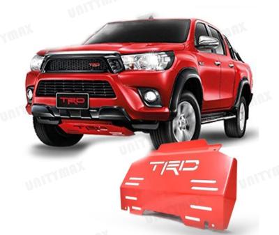 China ABS 4WD Accessories Front Engine Red Bash Plate Cover Jump Plate For Vigo 7 Days Delivery On Carton for sale