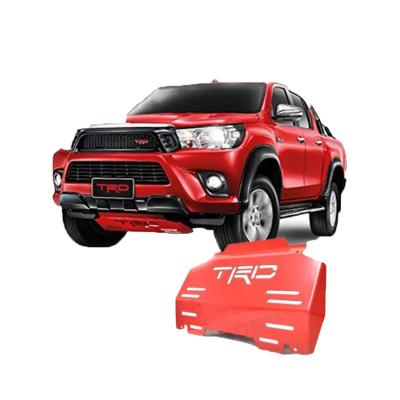 China ABS Wholesale 4X4 Accessories Skid Kick Plate Front Steel Red Sump Guard Skid Plate For Fortuner 7 Days Delivery On Carton for sale