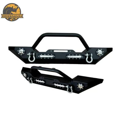 China High Quality Offroad ABS 4x4 Steel Black In Guangzhou Front Bumper For Jeep Wrangler 7 Days Delivery for sale