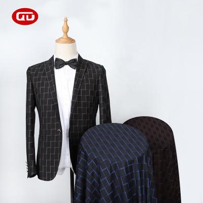 China New Design Custom Checked Polyester Pants Mens Suit Viscous Fabric Anti-Static for sale