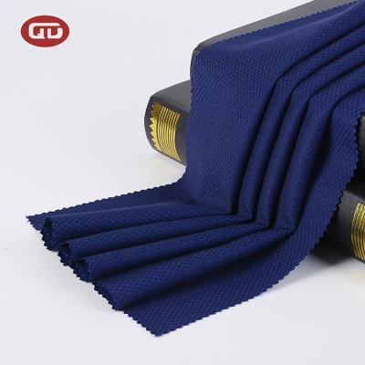 China New Fashion OEM Navy Blue Jacquard TR Fabric Wholesale Heavy Woven Suit Man Stain Resistant for sale