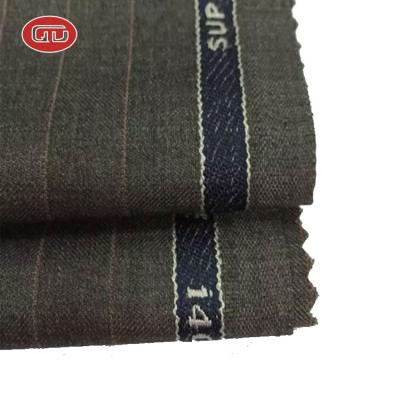 China Hot Sale OEM Anti-Static Stripe Design Polyester Wadding Custom Yarn Dyed Cashmere Italian Suit Fabric for sale