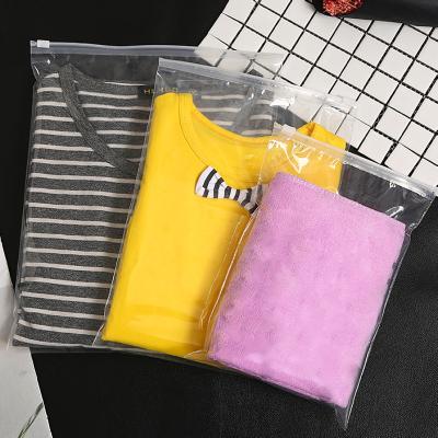 China Wholesale Custom Eco-Friendly Frosted Clear Plastic Transparent Zipper Bag Garment Bag Recyclable Zipper for sale