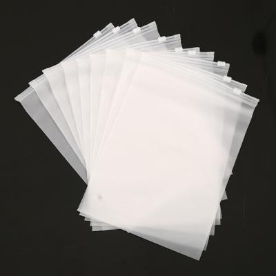 China Factory Wholesale Recyclable Custom Frosted Clear Plastic Transparent Zipper Reusable Bag Eco Friendly for sale