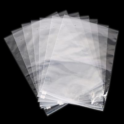 China Wholesale Custom Friendly Frosted Clear Reusable Shoe Bag Zipper Plastic Bag Recyclable Zipper for sale