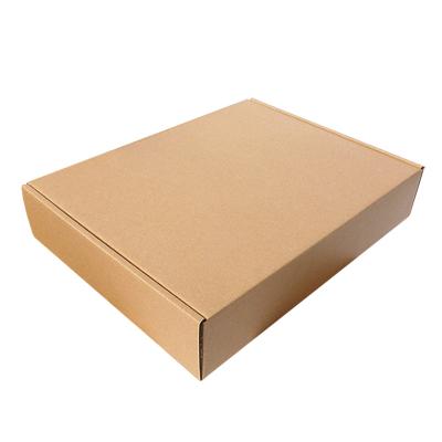 China Custom Recycled Materials Logo Mailing Gift Packaging Square Transport Boxes Folding Mailing Empty Corrugated Airplane Box for sale