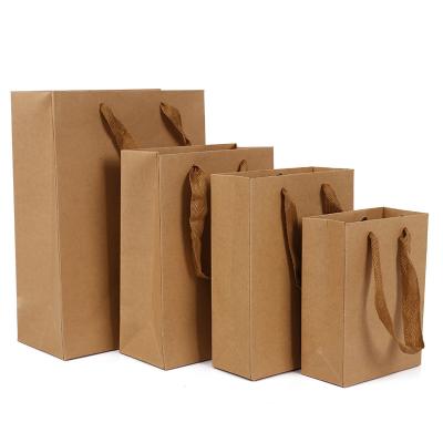 China Customized Wholesale Recycled Factory LOGO Handle Kraft Paper Brown White Bag High Quality Paper Coffee Packaging Materials for sale