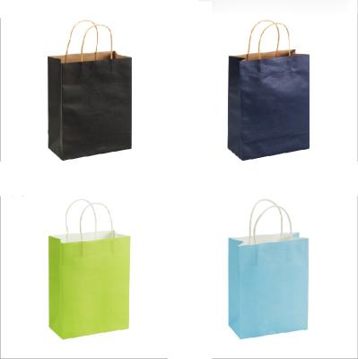 China Wholesale Customized Flat Brown Shopping Bag Recycled Materials Factory LOGO Printing Kraft Paper Gift Wrapping Paper Bag Handleless Packaging for sale