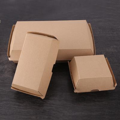 China Custom Recyclable Backing Hamburger Box Print Specification Package Fast Food Box Paper Hamburger Packaging Box for sale