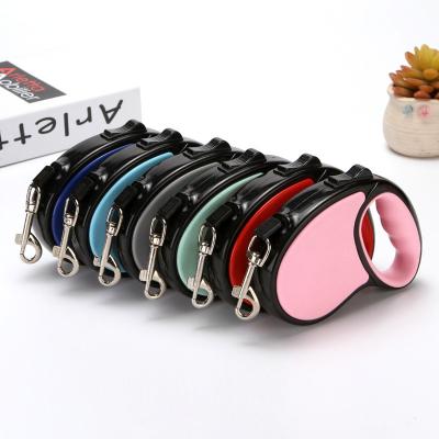 China New Customized Customized Durable 2022 Polyester Tangle Free Automatic Retractable Dog Leash Multicolor For Walking Running Retractable for sale