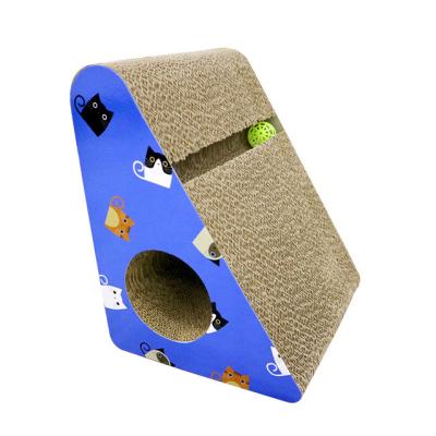 China Different Sustainable Shapes Scratch Resistant Safe Cat Claw Toy Cat Scratching Board for sale