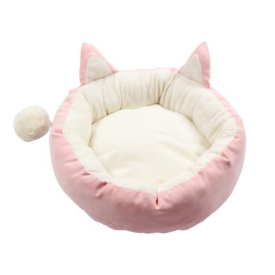 China Waterproof 2022 Wholesale Luxury Pet Sofa Beds Around Luxury Pet Beds For Dogs Cats for sale