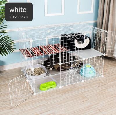 China Suppliers Wholesale DIY Breathable Safe Comfort Foldable Safe Comfort Large Dog Cat Pet Cage for sale