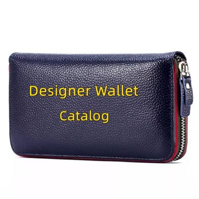 China Waterproof minimalist ladies women card holder designer wallets men genuine leather luxury wallet for women men fashionable for sale