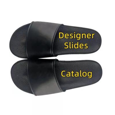 China Fashion Trend Wholesaler top quality furry women designer slides slippers sandals men fur custom luxury slides for women for sale