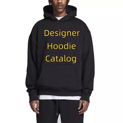 China Waterproof High quality heavyweight blank plus size men's designer hoodie men black brand pullover luxury hoodies for men for sale