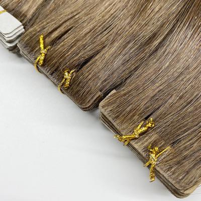 China Factory Wholesale Private Label Silky Straight Invisible Seamless Tape In Extensions Remy Human Hair Hair Extensions for sale