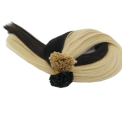 China High quality silky straight wave quality premium cuticle aligned hair nail hair extension; U Tip Hair Extensions for sale