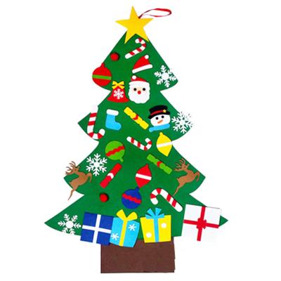 China Lovely Artificial Christmas Decoration Holiday Decor Children's DIY Felt Christmas Tree for sale