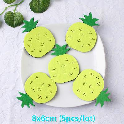 China Learn And Exercise Fruit Vegetables DIY Cartoon Felt Craft Handmade Non Woven Patch Applique Felt Pad Kindergarten Decoration Wall Sticker for sale