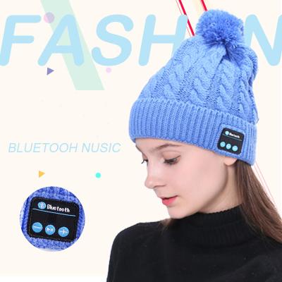 China High Quality Winter BT Beanie Winter Hat Headband Hat With Microphone Earphones for sale