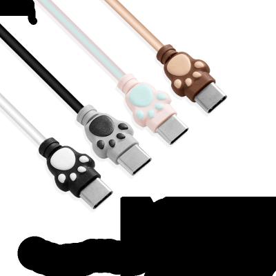 China Cute TPE+ABS USB Data Cable Protector Bear USB Cable 1m Date USB Charging Cable With Gift Box for sale