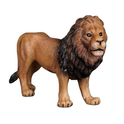 China Hot Selling Plastic PVC Lion Toys Animal Simulated Model Toy for sale