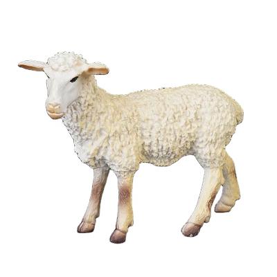 China Plastic PVC Plastic Sheep Toys Model Grassland Animal Toy for sale