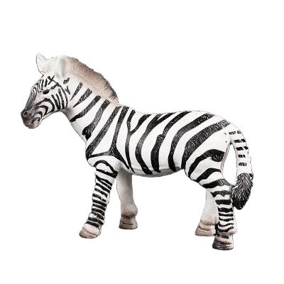 China PVC Plastic Zebra Toy 16 Animal Model Toys for sale