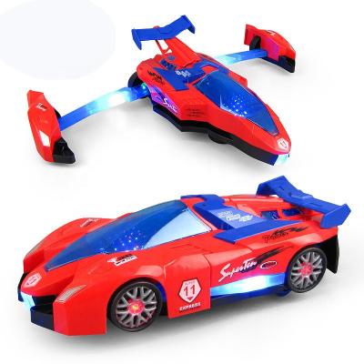 China Toy Universal Wheel Deformation Car Diecast Toy With Sound And Light for sale