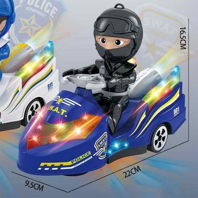 China Toy Kids Police Cars Toys Die-Cast Motorcycle with Light and Sound for sale