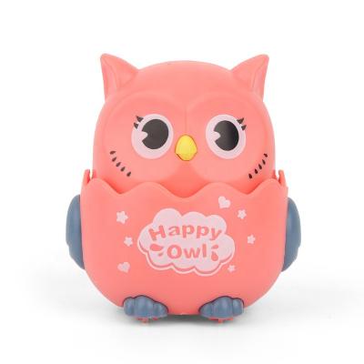 China Wind Up Toys For Children Squeeze Sliding Owl Toy 7.5*8.5*8cm for sale