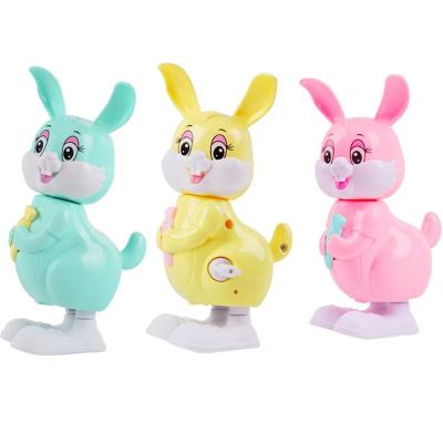 China Plastic Wind Up Toys Rabbit Can Jump 6.5*4*12.5cm for sale