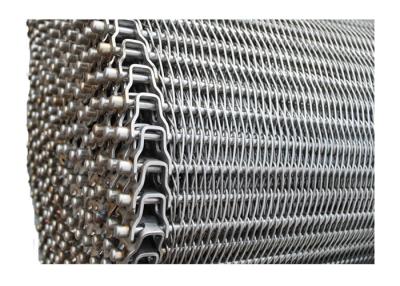 China Food Grade 304  316L 201 Stainless Steel Chain Link Spiral Wire Mesh Conveyor Belt for sale