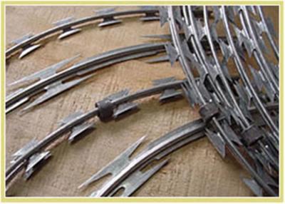 China Stainless Steel Hot Dipped Galvanized Concertina Razor Blade Barbed Wire Mesh Fence for sale