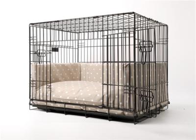 China 2021 New Design Custom Double Doors 48 Inch Metal Large Pets Crates Dog Cages for sale