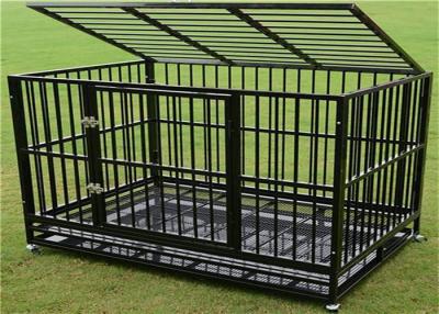 China Wire Metal Dog Cage Kennel Single or Double-Door Folding Metal Dog Crate for sale