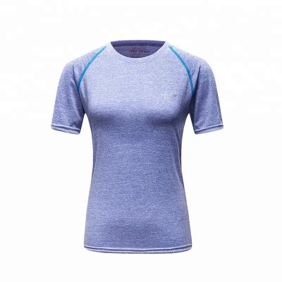 China Anti-pilling sports anti-pilling sports fitness training elastic women's active wear quick-drying T-shirts for women for sale