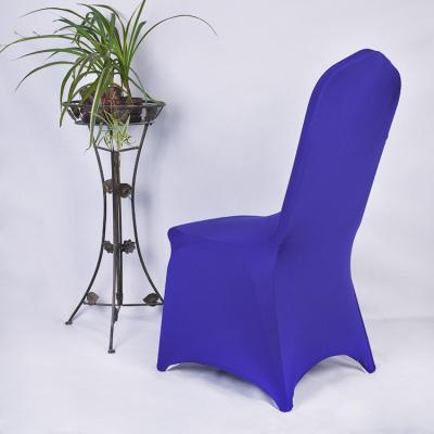 China Custom Elastic Royal Blue Spandex Seat Covers Manufacturer Sofa And Chairs Cover For Wedding Chairs for sale