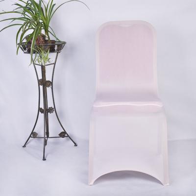 China Custom Elastic Spandex Folding White Chair Covers Wedding Decorations for sale