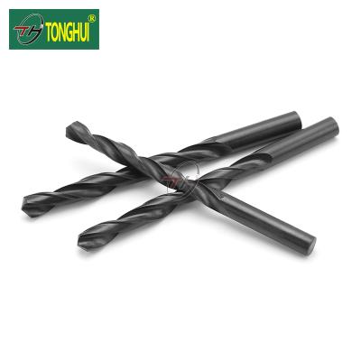 China Black Finish DIN1870 HSS P6M5 Stainless Steel Morse Extra Long Taper Shank Twist Drill Bit For Metal Drilling for sale