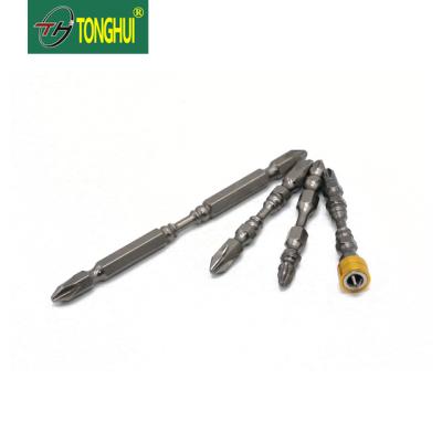 China Air Screwdriver PH1 PH2 PH3 50 65 100 110mm Double End Single Head Screwdriver Bits With Strong Magnetic Ring for sale